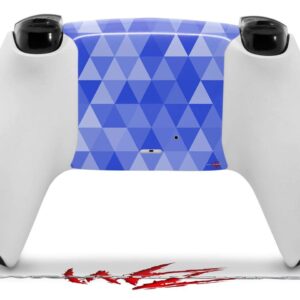 WraptorSkinz Skin Wrap compatible with Sony PS5 DualSense Controller Triangle Mosaic Blue (CONTROLLER NOT INCLUDED)