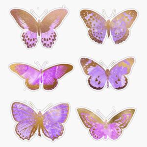 evan decals purple butterflies, gold and purple butterfly s sticker vinyl bumper sticker decal waterproof 5 inches evan-yoga-stickers-620