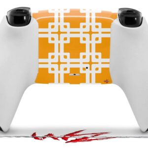 WraptorSkinz Skin Wrap compatible with Sony PS5 DualSense Controller Boxed Orange (CONTROLLER NOT INCLUDED)