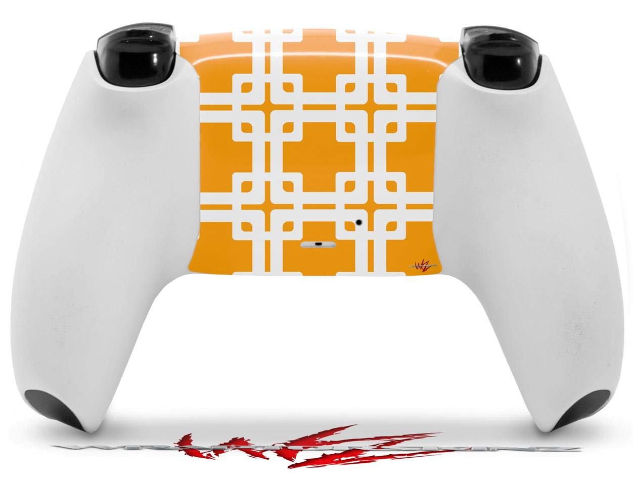 WraptorSkinz Skin Wrap compatible with Sony PS5 DualSense Controller Boxed Orange (CONTROLLER NOT INCLUDED)