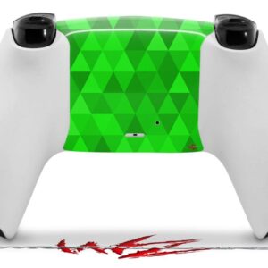 WraptorSkinz Skin Wrap compatible with Sony PS5 DualSense Controller Triangle Mosaic Green (CONTROLLER NOT INCLUDED)