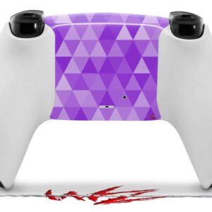 WraptorSkinz Skin Wrap compatible with Sony PS5 DualSense Controller Triangle Mosaic Purple (CONTROLLER NOT INCLUDED)