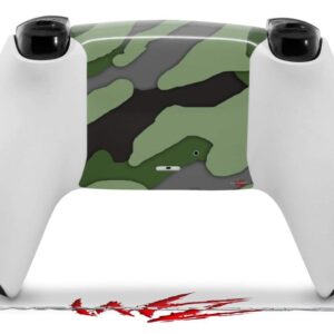 WraptorSkinz Skin Wrap compatible with Sony PS5 DualSense Controller Camouflage Green (CONTROLLER NOT INCLUDED)