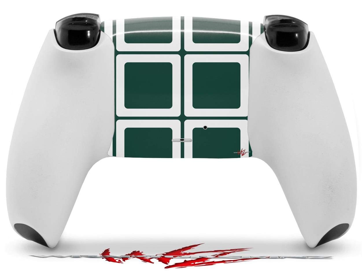 WraptorSkinz Skin Wrap compatible with Sony PS5 DualSense Controller Squared Hunter Green (CONTROLLER NOT INCLUDED)