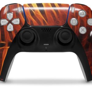 WraptorSkinz Skin Wrap compatible with Sony PS5 DualSense Controller Fractal Fur Tiger (CONTROLLER NOT INCLUDED)