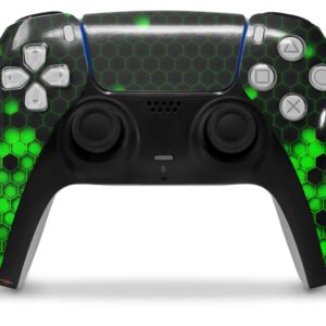 WraptorSkinz Skin Wrap compatible with Sony PS5 DualSense Controller HEX Green (CONTROLLER NOT INCLUDED)