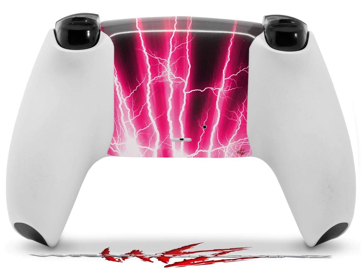 WraptorSkinz Skin Wrap compatible with Sony PS5 DualSense Controller Lightning Pink (CONTROLLER NOT INCLUDED)