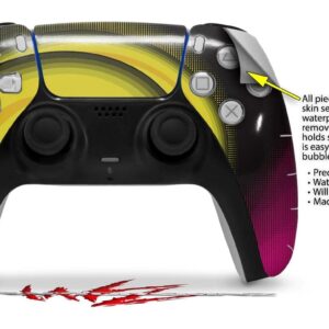 WraptorSkinz Skin Wrap compatible with Sony PS5 DualSense Controller Alecias Swirl 01 Yellow (CONTROLLER NOT INCLUDED)