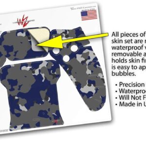 WraptorSkinz Skin Wrap compatible with Sony PS5 DualSense Controller WraptorCamo Old School Camouflage Camo Blue Navy (CONTROLLER NOT INCLUDED)