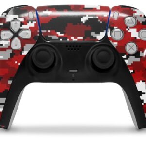 WraptorSkinz Skin Wrap compatible with Sony PS5 DualSense Controller WraptorCamo Digital Camo Red (CONTROLLER NOT INCLUDED)