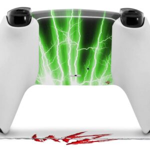 WraptorSkinz Skin Wrap compatible with Sony PS5 DualSense Controller Lightning Green (CONTROLLER NOT INCLUDED)