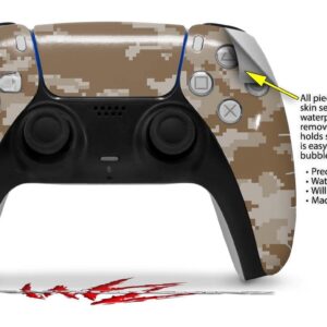 WraptorSkinz Skin Wrap compatible with Sony PS5 DualSense Controller WraptorCamo Digital Camo Desert (CONTROLLER NOT INCLUDED)