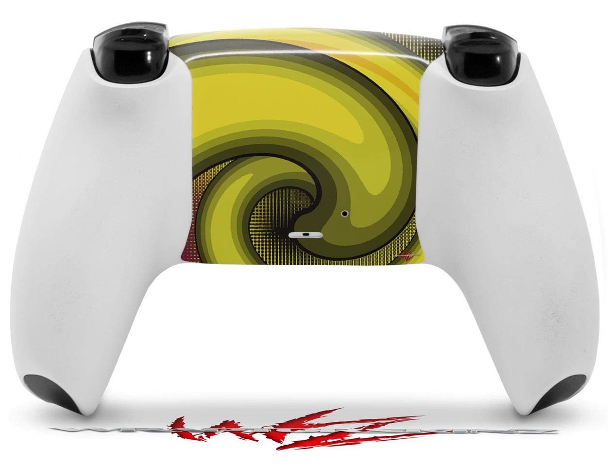 WraptorSkinz Skin Wrap compatible with Sony PS5 DualSense Controller Alecias Swirl 01 Yellow (CONTROLLER NOT INCLUDED)