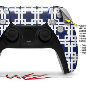 WraptorSkinz Skin Wrap compatible with Sony PS5 DualSense Controller Boxed Navy Blue (CONTROLLER NOT INCLUDED)