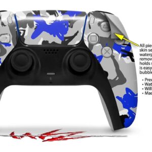 WraptorSkinz Skin Wrap compatible with Sony PS5 DualSense Controller Sexy Girl Silhouette Camo Blue (CONTROLLER NOT INCLUDED)