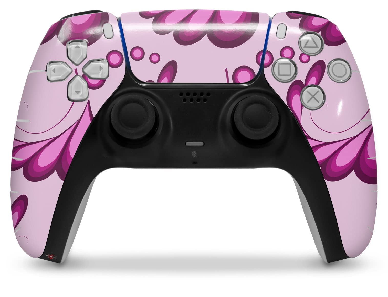 WraptorSkinz Skin Wrap compatible with Sony PS5 DualSense Controller Petals Pink (CONTROLLER NOT INCLUDED)