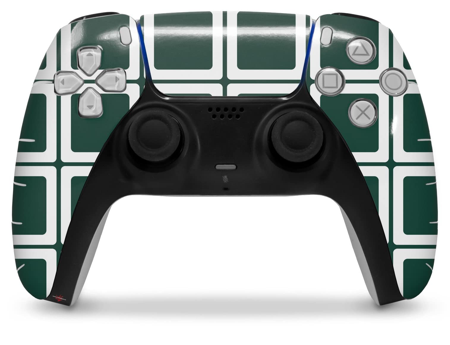 WraptorSkinz Skin Wrap compatible with Sony PS5 DualSense Controller Squared Hunter Green (CONTROLLER NOT INCLUDED)