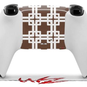 WraptorSkinz Skin Wrap compatible with Sony PS5 DualSense Controller Boxed Chocolate Brown (CONTROLLER NOT INCLUDED)