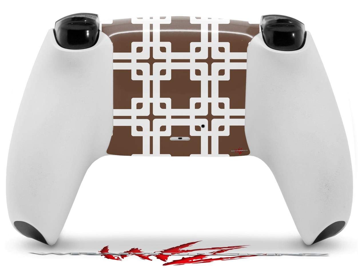 WraptorSkinz Skin Wrap compatible with Sony PS5 DualSense Controller Boxed Chocolate Brown (CONTROLLER NOT INCLUDED)