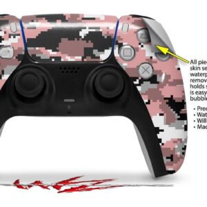 WraptorSkinz Skin Wrap compatible with Sony PS5 DualSense Controller WraptorCamo Digital Camo Pink (CONTROLLER NOT INCLUDED)