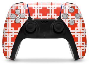 wraptorskinz skin wrap compatible with sony ps5 dualsense controller boxed red (controller not included)