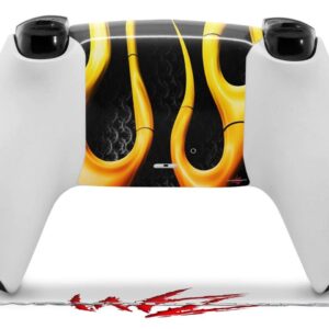 WraptorSkinz Skin Wrap compatible with Sony PS5 DualSense Controller Metal Flames (CONTROLLER NOT INCLUDED)