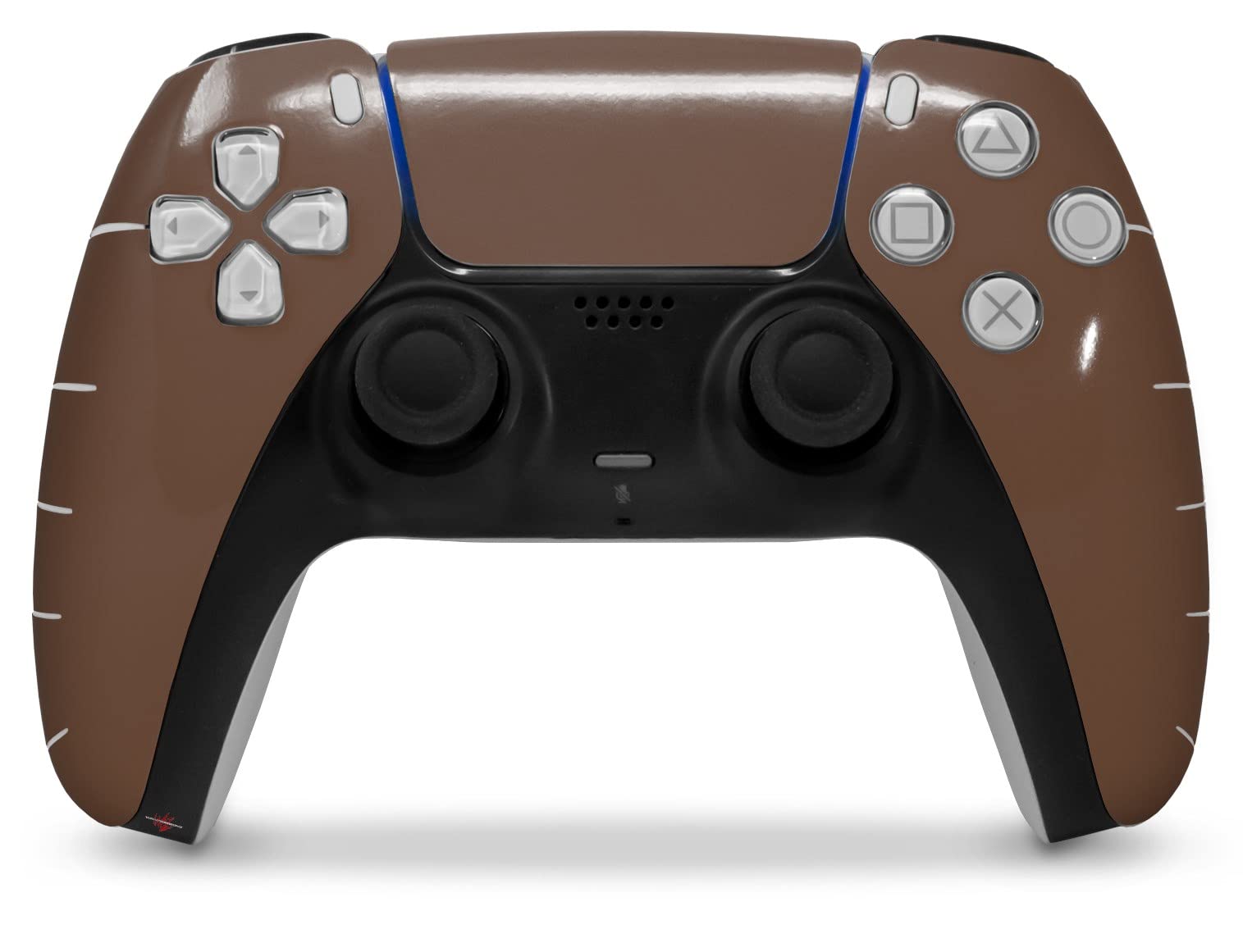 WraptorSkinz Skin Wrap compatible with Sony PS5 DualSense Controller Solids Collection Chocolate Brown (CONTROLLER NOT INCLUDED)