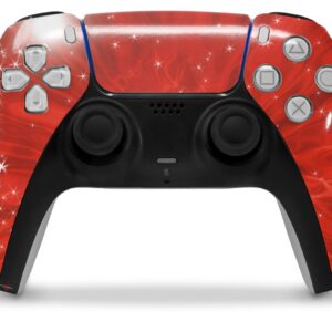 WraptorSkinz Skin Wrap compatible with Sony PS5 DualSense Controller Stardust Red (CONTROLLER NOT INCLUDED)