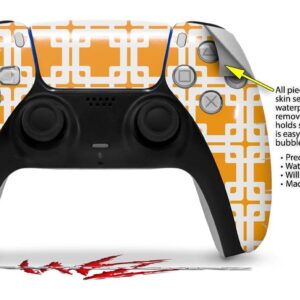 WraptorSkinz Skin Wrap compatible with Sony PS5 DualSense Controller Boxed Orange (CONTROLLER NOT INCLUDED)