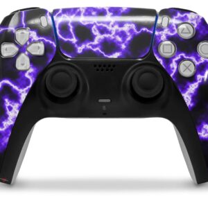 WraptorSkinz Skin Wrap compatible with Sony PS5 DualSense Controller Electrify Purple (CONTROLLER NOT INCLUDED)