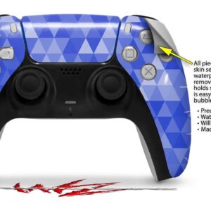 WraptorSkinz Skin Wrap compatible with Sony PS5 DualSense Controller Triangle Mosaic Blue (CONTROLLER NOT INCLUDED)