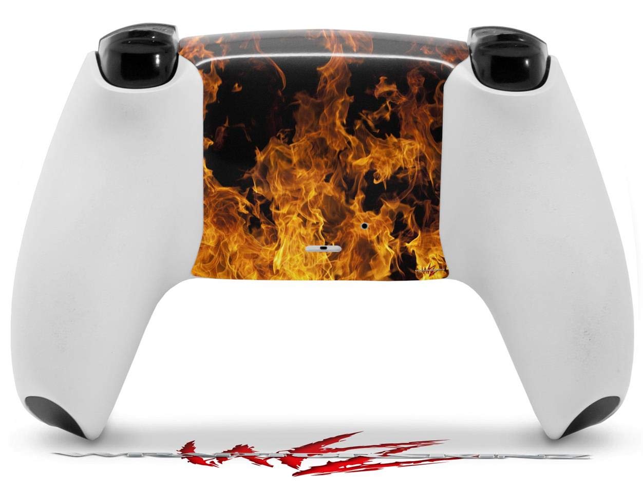 WraptorSkinz Skin Wrap compatible with Sony PS5 DualSense Controller Open Fire (CONTROLLER NOT INCLUDED)