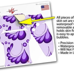 WraptorSkinz Skin Wrap compatible with Sony PS5 DualSense Controller Petals Purple (CONTROLLER NOT INCLUDED)