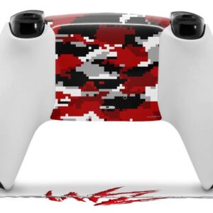 WraptorSkinz Skin Wrap compatible with Sony PS5 DualSense Controller WraptorCamo Digital Camo Red (CONTROLLER NOT INCLUDED)