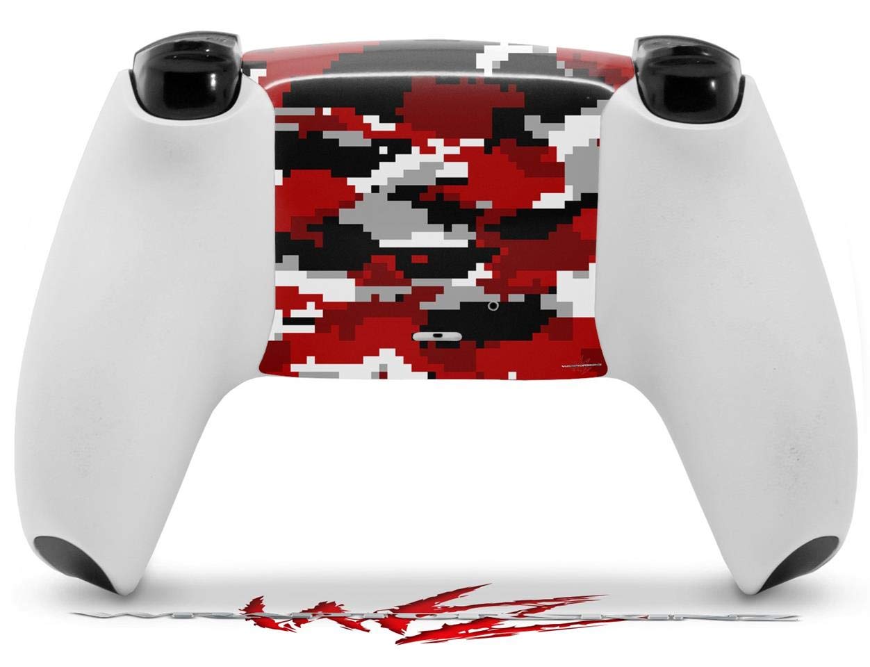 WraptorSkinz Skin Wrap compatible with Sony PS5 DualSense Controller WraptorCamo Digital Camo Red (CONTROLLER NOT INCLUDED)