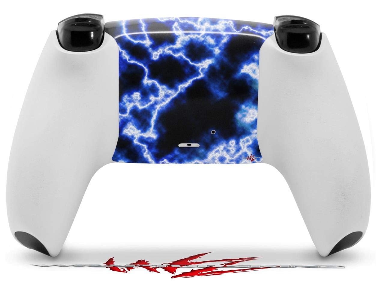 WraptorSkinz Skin Wrap compatible with Sony PS5 DualSense Controller Electrify Blue (CONTROLLER NOT INCLUDED)