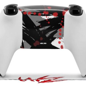 WraptorSkinz Skin Wrap compatible with Sony PS5 DualSense Controller Abstract 02 Red (CONTROLLER NOT INCLUDED)