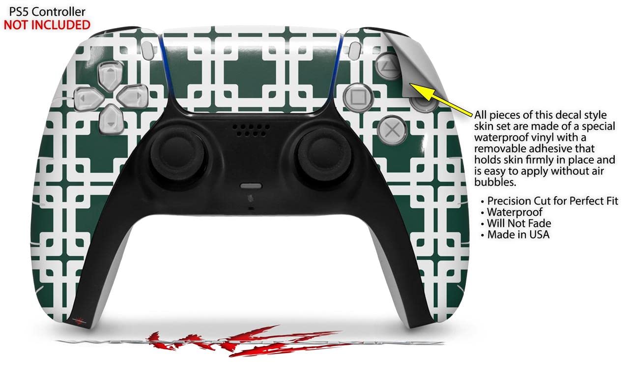 WraptorSkinz Skin Wrap compatible with Sony PS5 DualSense Controller Boxed Hunter Green (CONTROLLER NOT INCLUDED)