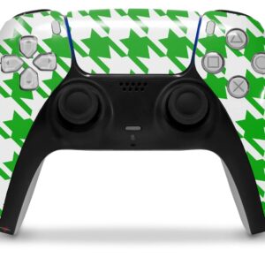 WraptorSkinz Skin Wrap compatible with Sony PS5 DualSense Controller Houndstooth Green (CONTROLLER NOT INCLUDED)