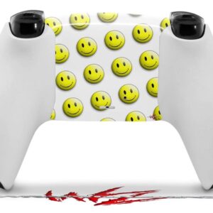 WraptorSkinz Skin Wrap compatible with Sony PS5 DualSense Controller Smileys (CONTROLLER NOT INCLUDED)