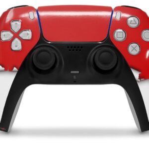 WraptorSkinz Skin Wrap compatible with Sony PS5 DualSense Controller Ripped Colors Red White (CONTROLLER NOT INCLUDED)