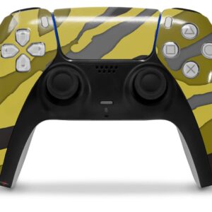 WraptorSkinz Skin Wrap compatible with Sony PS5 DualSense Controller Camouflage Yellow (CONTROLLER NOT INCLUDED)