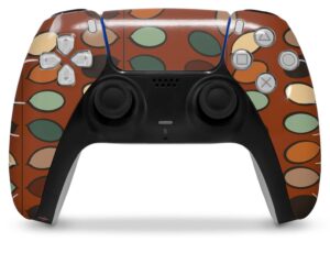 wraptorskinz skin wrap compatible with sony ps5 dualsense controller leafy (controller not included)