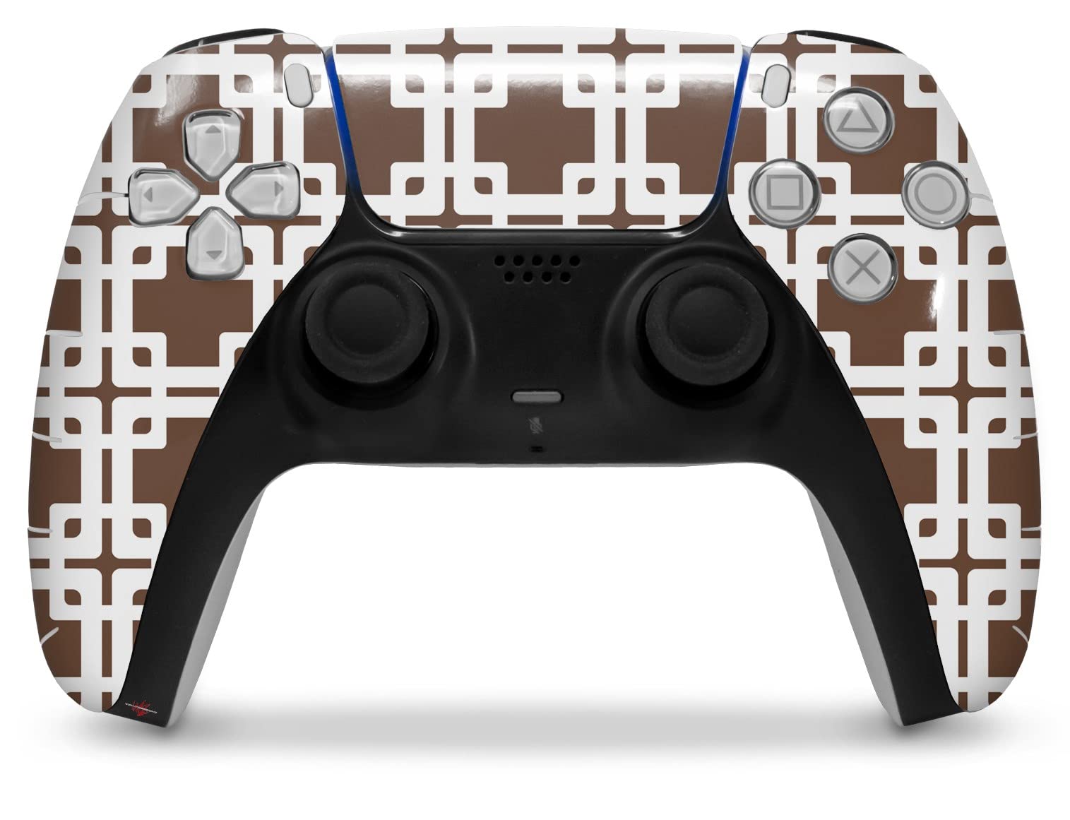 WraptorSkinz Skin Wrap compatible with Sony PS5 DualSense Controller Boxed Chocolate Brown (CONTROLLER NOT INCLUDED)