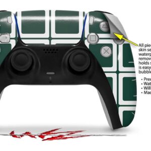 WraptorSkinz Skin Wrap compatible with Sony PS5 DualSense Controller Squared Hunter Green (CONTROLLER NOT INCLUDED)