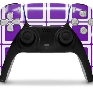 WraptorSkinz Skin Wrap compatible with Sony PS5 DualSense Controller Squared Purple (CONTROLLER NOT INCLUDED)