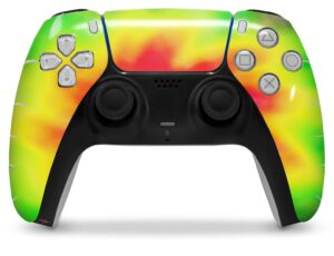 wraptorskinz skin wrap compatible with sony ps5 dualsense controller tie dye (controller not included)