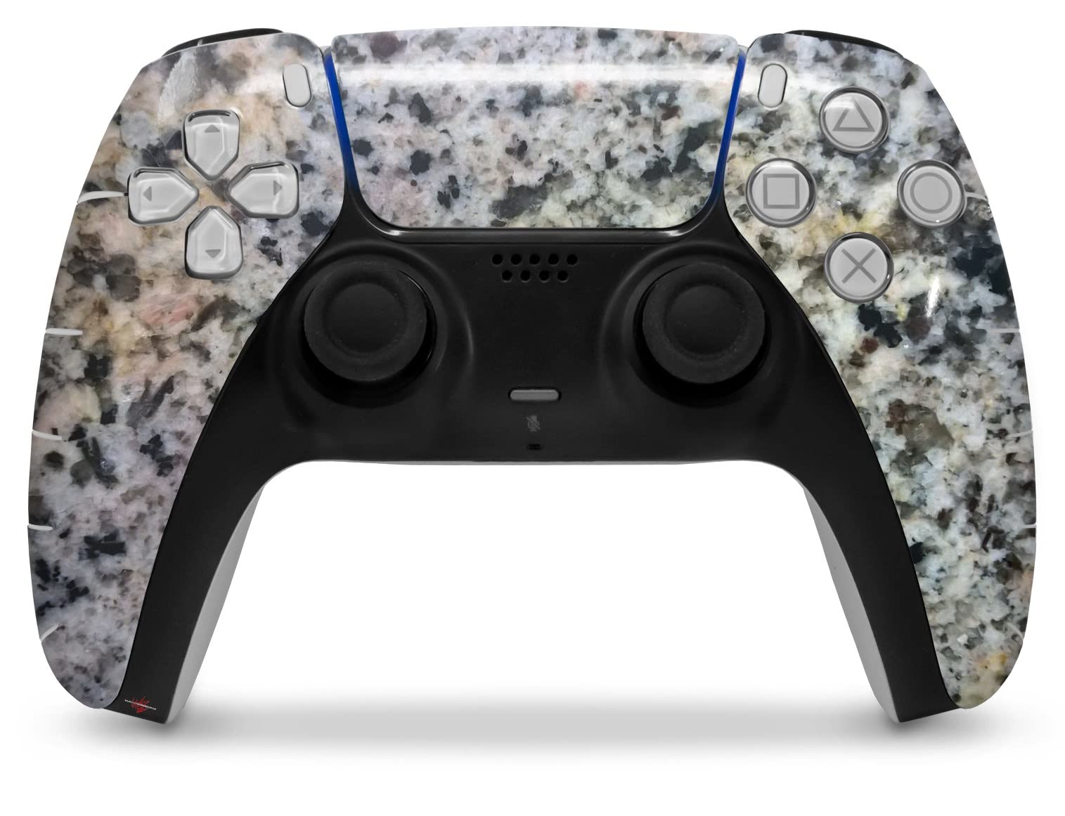 WraptorSkinz Skin Wrap compatible with Sony PS5 DualSense Controller Marble Granite 01 Speckled (CONTROLLER NOT INCLUDED)