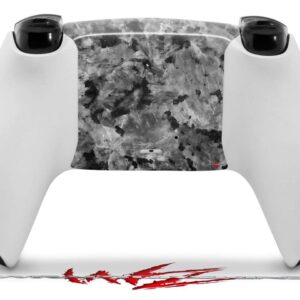 WraptorSkinz Skin Wrap compatible with Sony PS5 DualSense Controller Marble Granite 02 Speckled Black Gray (CONTROLLER NOT INCLUDED)