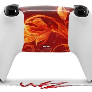 WraptorSkinz Skin Wrap compatible with Sony PS5 DualSense Controller Fire Flower (CONTROLLER NOT INCLUDED)